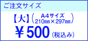 A4サイズ　500円(税別)